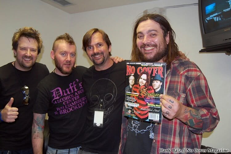 Seether backstage at Uproar music festival