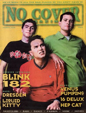 blink 182's 1st magazine cover pre-Travis